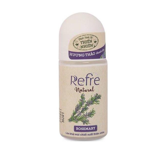 Refre Natural - Lăn mùi chiết xuất từ thiên nhiên 40ml