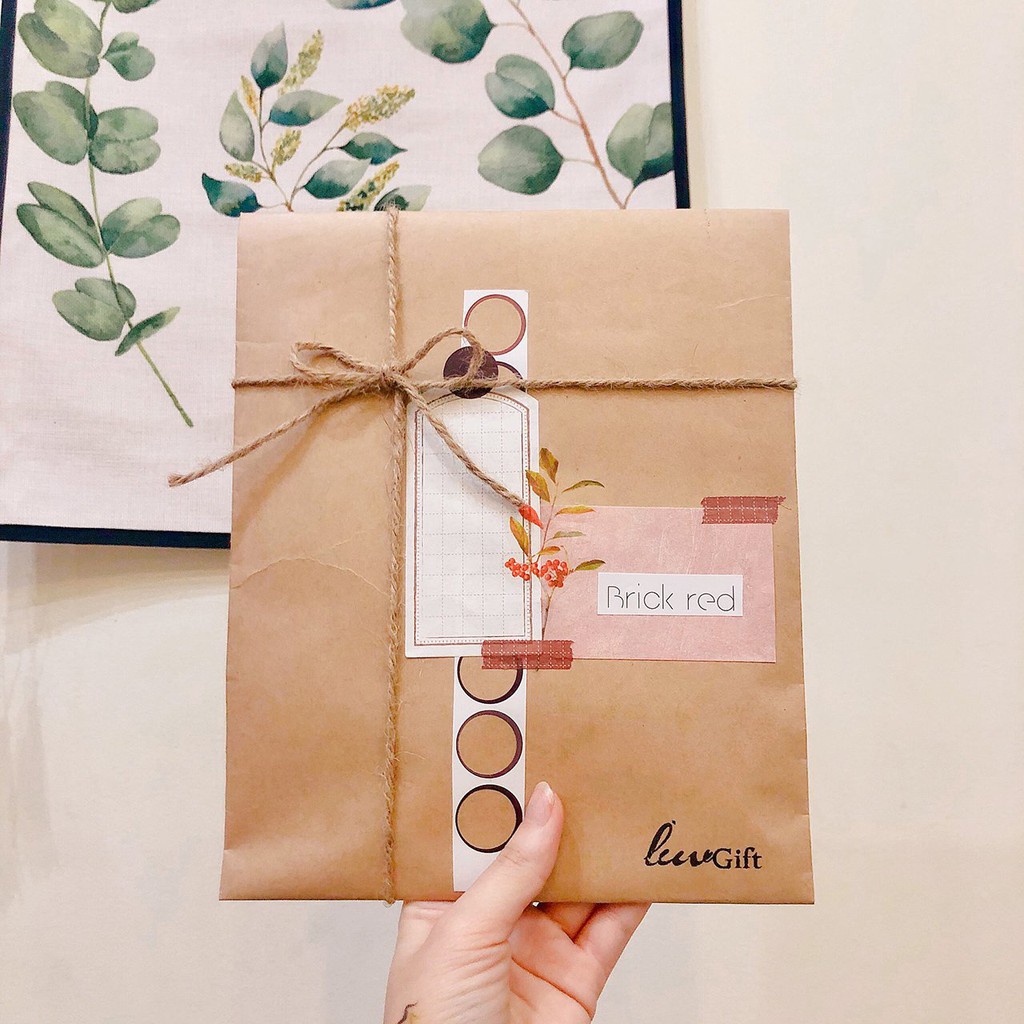 Trọn bộ phụ kiện Bullet journal Blue gồm sticker, washi tape trang trí sổ, planner Luv107