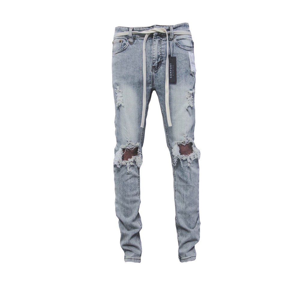 [Mã SKAMAP6 giảm 8% TỐI ĐA 50K đơn250K] QUẦN JEANS XANH RÁCH GỐI XỊN ĐẸP ĐỦ SIZE (ảnh thật 100%) | BigBuy360 - bigbuy360.vn