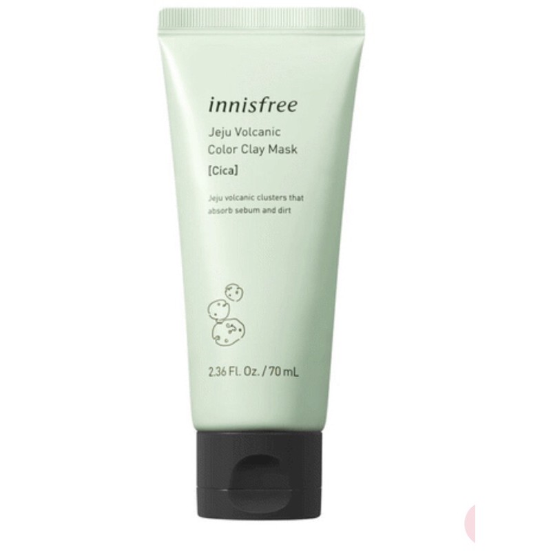 Mặt Nạ Rửa Đất Sét Chăm Sóc Da Dịu Nhẹ Từ Đá Núi Lửa Đảo Jeju Innisfree Volcanic Color Clay Mask (Green) (70ml)