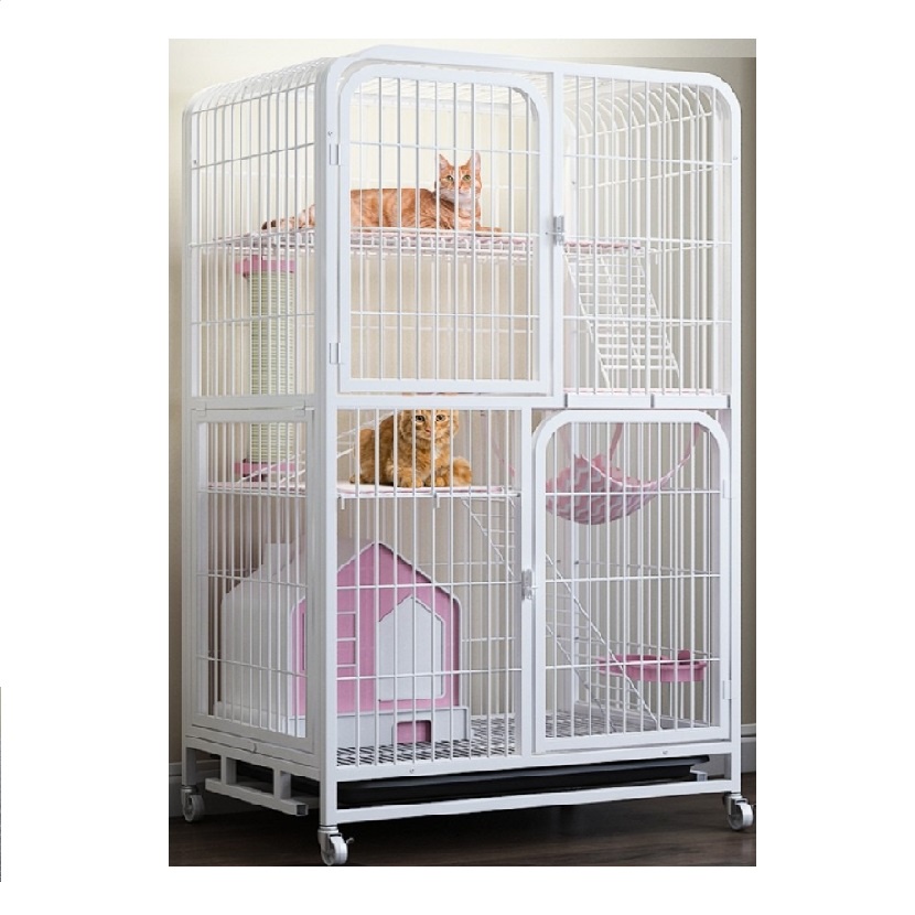 Chuồng Mèo Nan Ống Giá Rẻ Size Đại 156*78*54cm Có Bánh Xe Cao Cấp