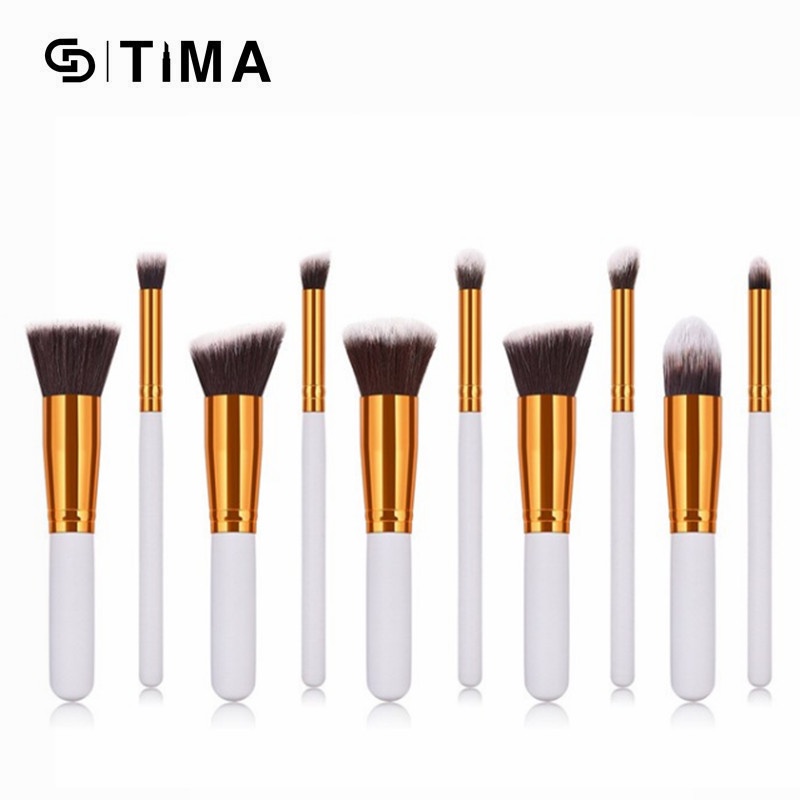 Bộ 10 Cọ Trang Điểm GDTIMA Họa Tiết Đá Hoa Cương