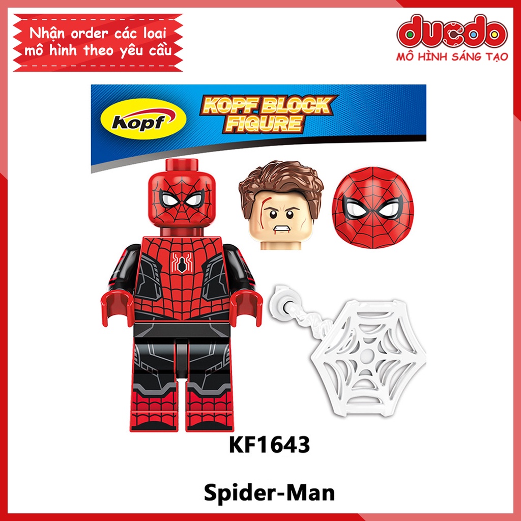 Minifigures nhân vật Spider Man Green Goblin - Đồ chơi Lắp ghép Xếp hình Mini Iron Man Mô hình Koruit KF6153
