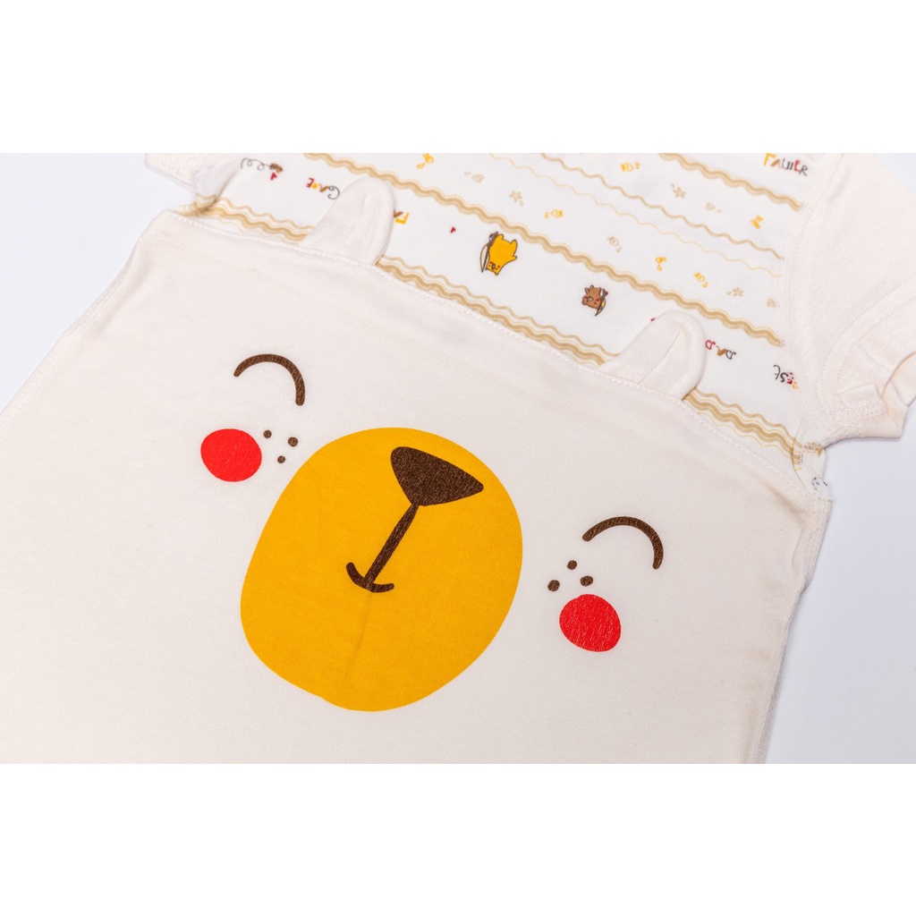 Bộ Body trẻ em FatherCare Cài Vai Cộc Tay - 2 chú gấu FC614u