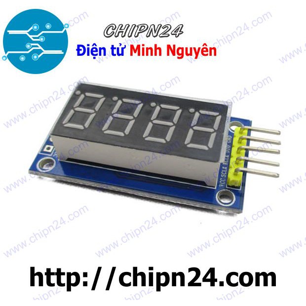 [1 CÁI] (D89) Module 4 Led 7 đoạn 0.36 ich dùng IC 74HC595