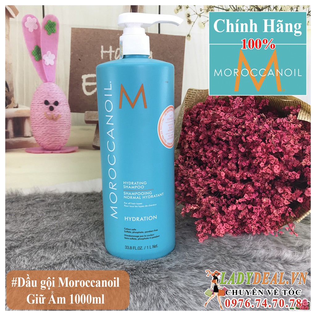 [ MOROCCANOIL CHÍNH HÃNG ] Dầu gội và dầu xả Giữ Ẩm Moroccanoil Hydrating Shampoo & Conditioner 1000ml