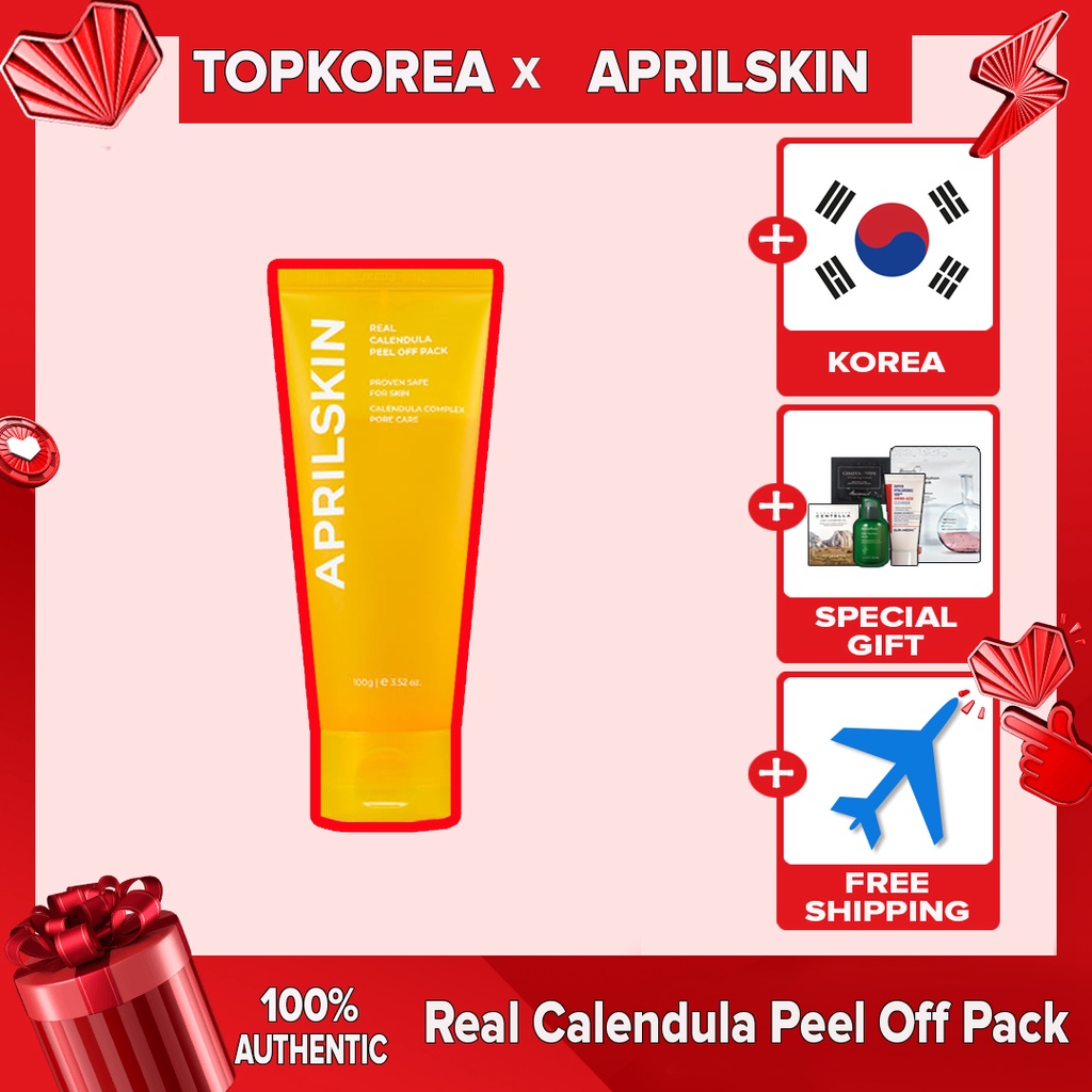 ★APRILSKIN★Mặt Nạ Lột Tẩy Tế Bào Chết / Real Calendula Peel Off Pack /100/ TOP KOREA