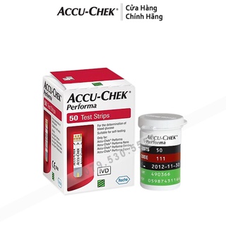 Hộp 50 que thử đường huyết accu check performa - ảnh sản phẩm 1