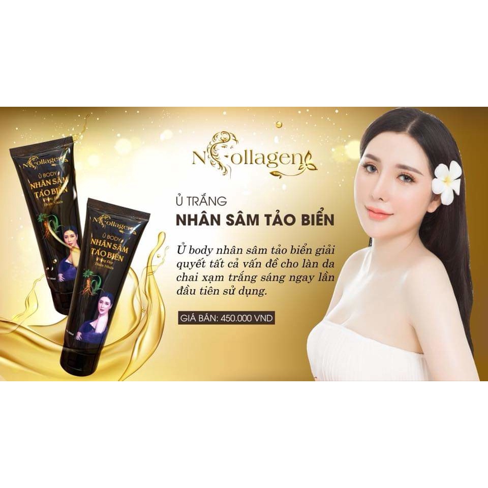 Ủ Trắng Body Nhân Sâm Tảo Biển N.COLLAGEN