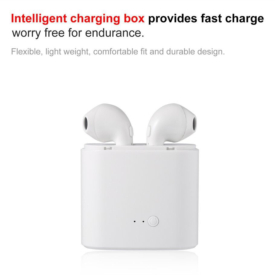 Còn hàng i7s TWS earphone earbuds Tai nghe không dây bluetooth 5.0 Tai nghe thể thao Tai nghe nhét tai Tai nghe trong tai không dây có Mic Cho tất cả điện thoại thông minh