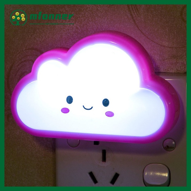Đèn Ngủ 2 Bóng LED Hình Đám Mây Dễ Thương