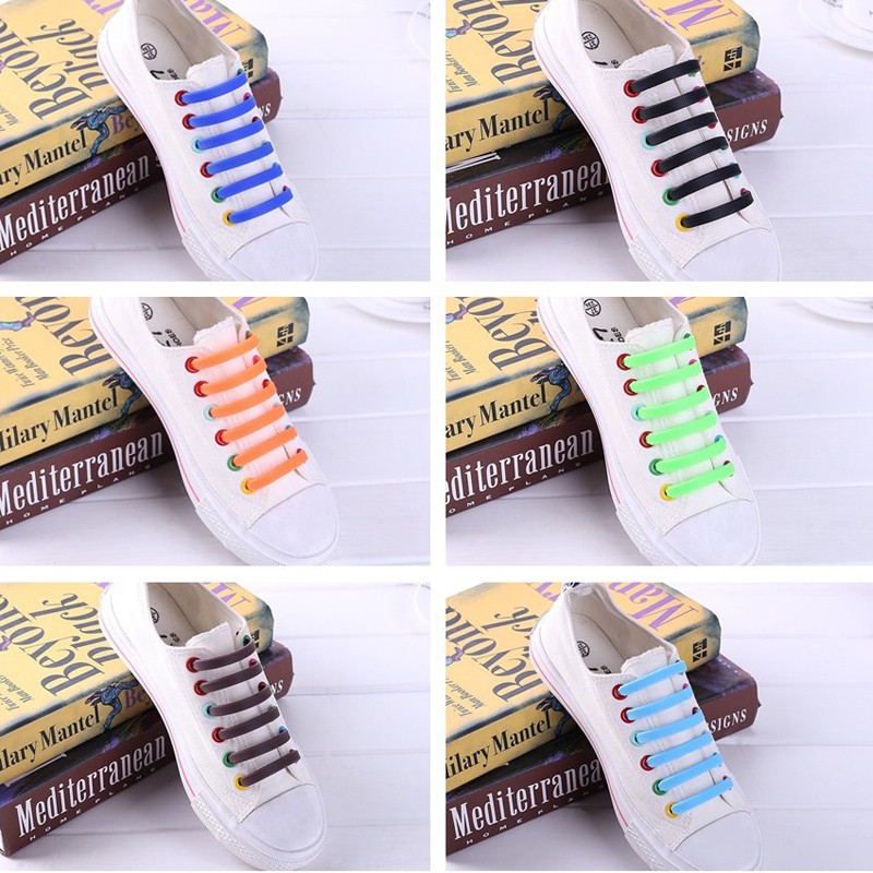 Dây Giày Co Dãn Không Cần Buộc 13 Màu