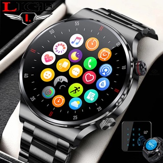 Đồng hồ thông minh LIGE Nam mới dành cho doanh nhân Đồng hồ thông minh Bluetooth Cuộc gọi sạc không dây Đồng hồ nam thể thao Theo dõi thể dục Vòng đeo tay
