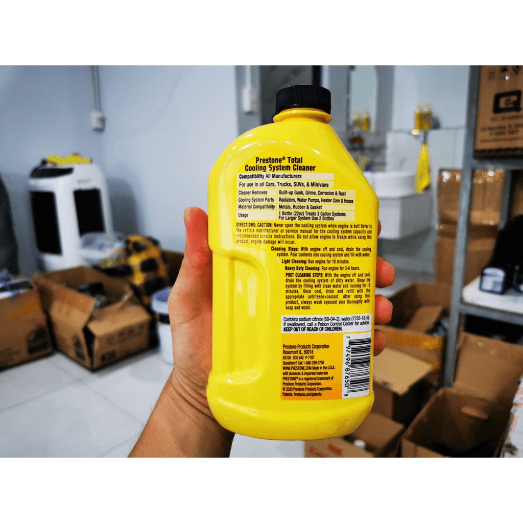 Dung Dịch Vệ Sinh Làm Sạch Két Nước Xe Prestone Radiator Flush Cleaner 650ml