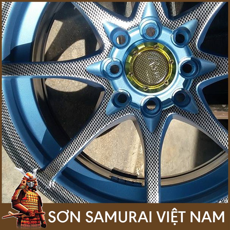 Màu Xanh Sơn Samurai - Combo Sơn Xịt Samurai Màu H198