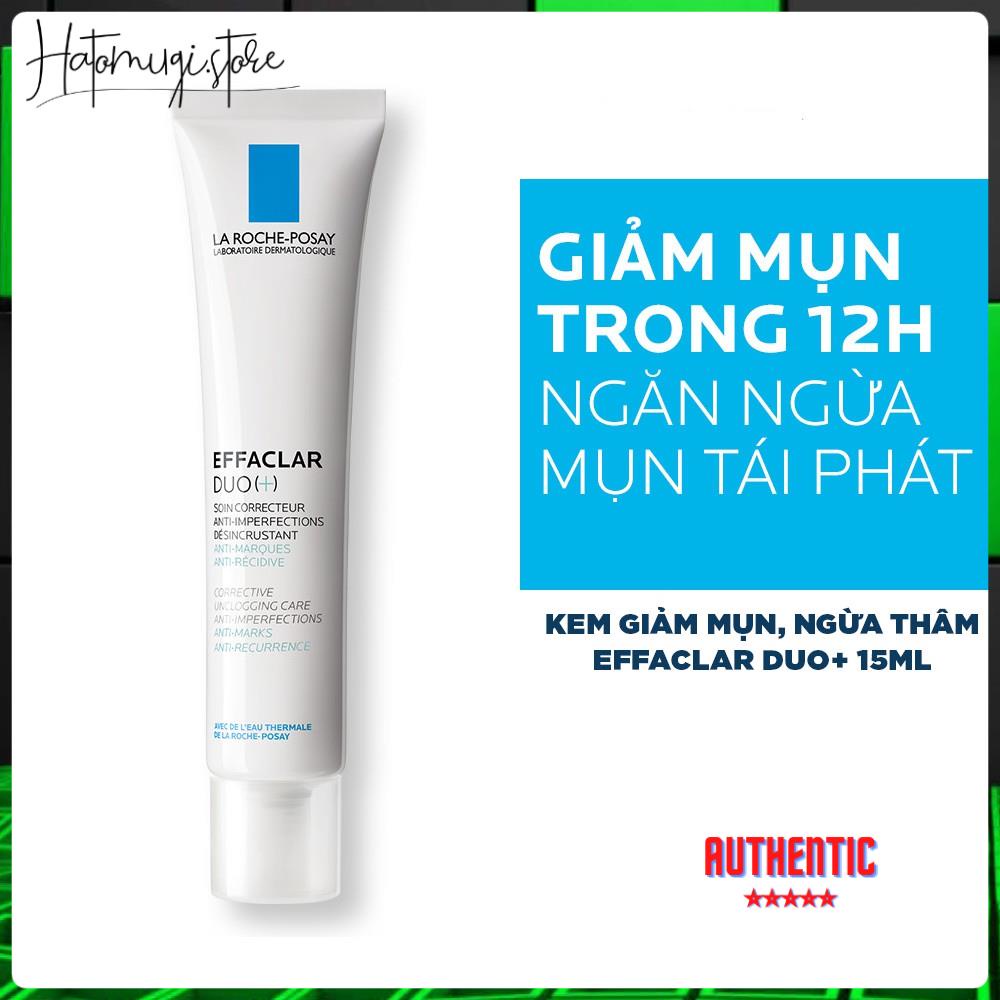 [Hết mụn-hàng Auth] Kem Giảm Mụn La Roche Posay Effaclar Duo+ 15ml-mini