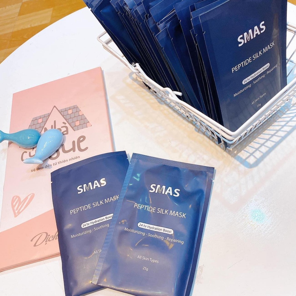 Mặt Nạ Phục Hồi Cấp Ẩm Cao Cấp Smas Peptide Silk Mask -1 Miếng