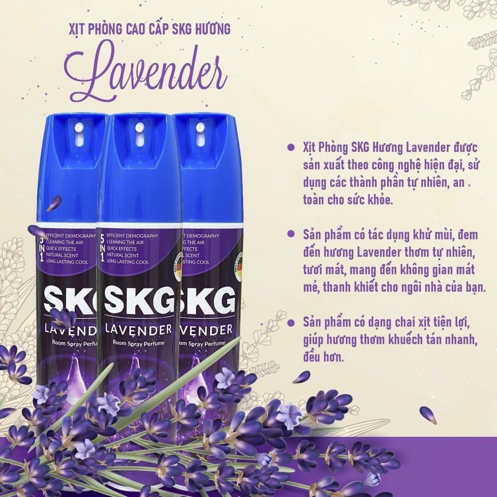 Bình Xịt Thơm Phòng hương hoa SKG