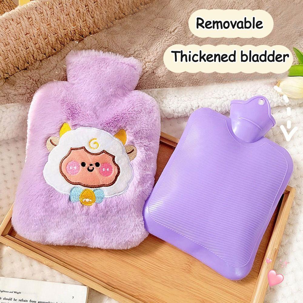 EBINLANDS Túi Chườm Nóng Họa Tiết Hoạt Hình Xinh Xắn Theo Phong Cách Mùa Đông