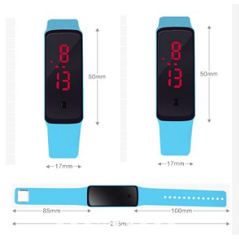 Đồng hồ Led silicon mặt kính nam nữ | BigBuy360 - bigbuy360.vn