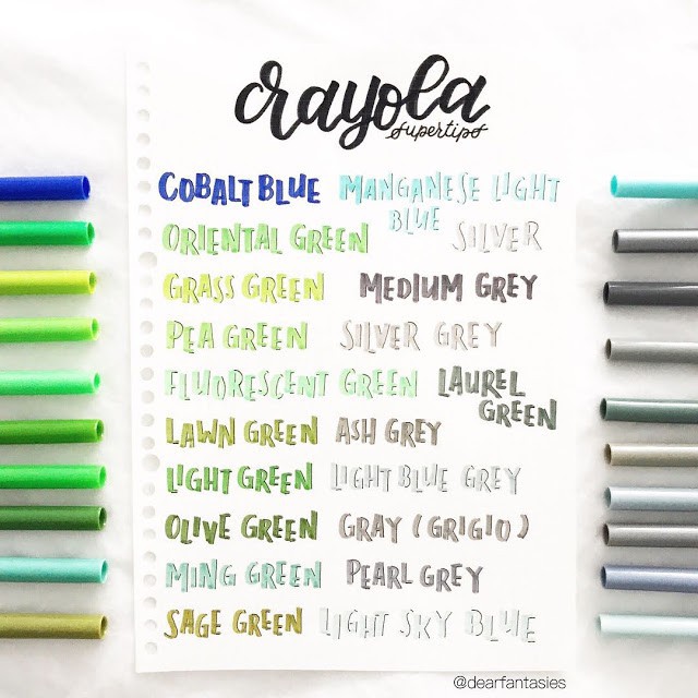 [GAM LẠNH] Bút vẽ nét thanh nét đậm Crayola super tips Mỹ [lẻ 1 cây]