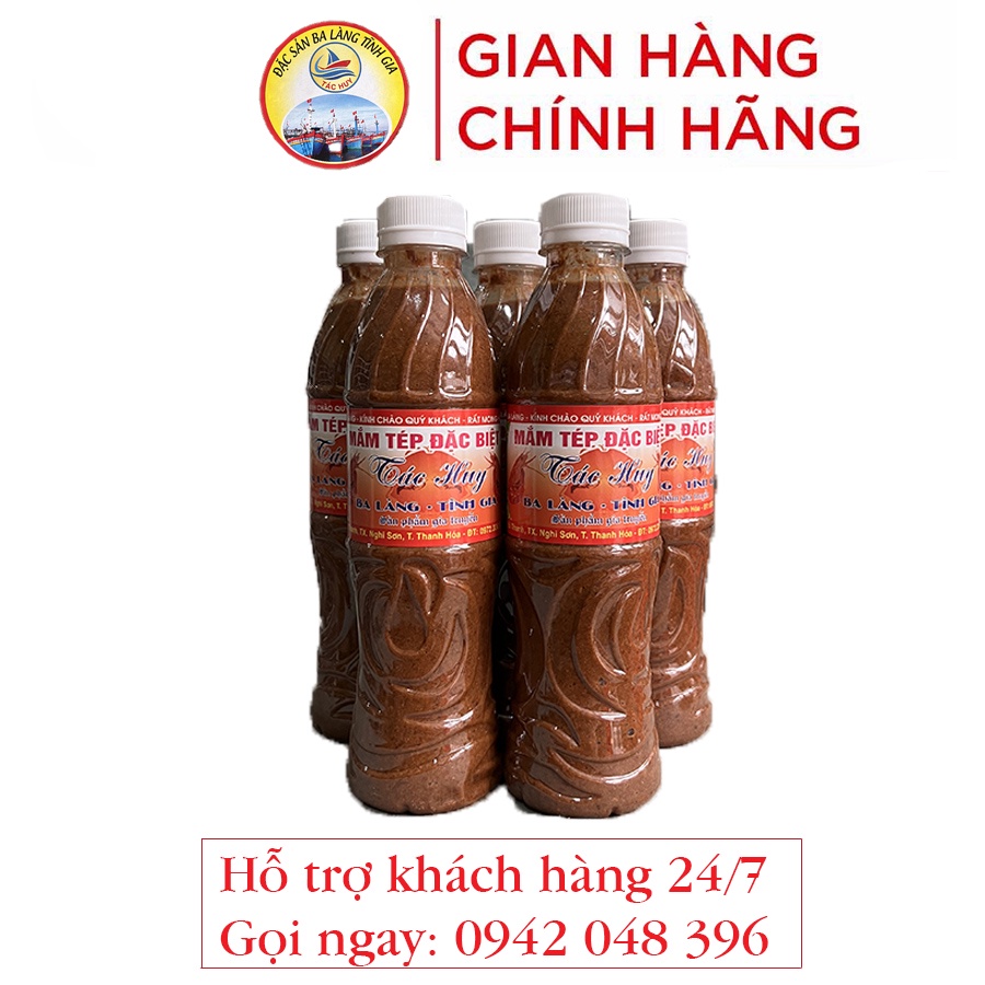 1 chai Mắm Tép Ba Làng Thanh Hóa loại đặc biệt 500g