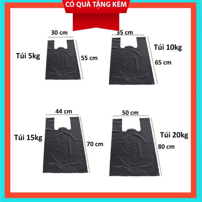 Túi li lông đen 2 quay hàng đẹp loại 5kg,10kg,15kg,20kg dùng cho hộ gia đình ,nhà nghỉ ...