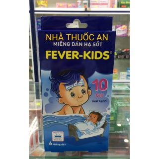 (1gói 2 miếng) dán hạ sốt fever kids