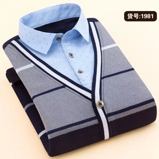 Áo len cổ sơmi