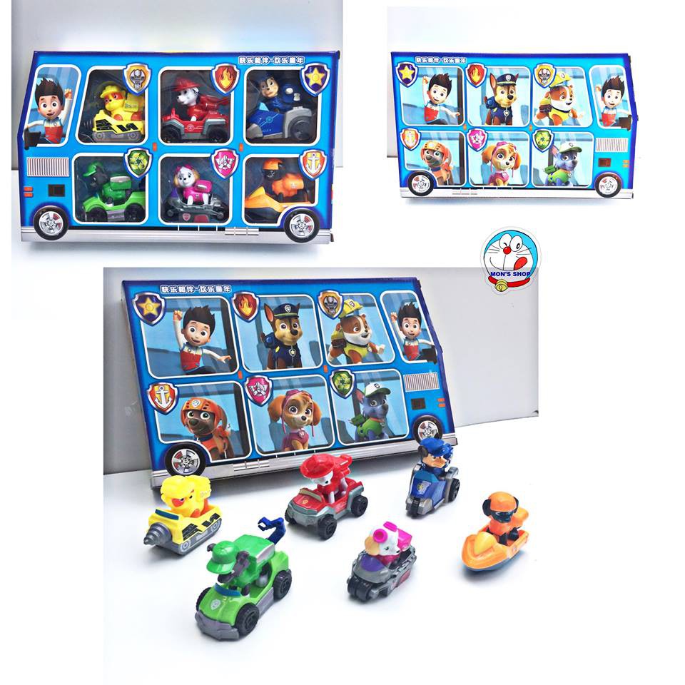 Hộp 6 chú chó cứu hộp Pawpatrol chạy trớn