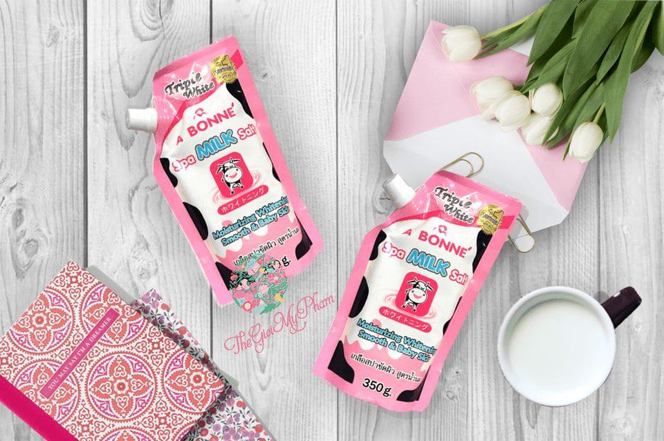 Muối Tắm Sữa Bò Tẩy Tế Bào Chết A Bonne Spa Milk Salt Thái Lan 350gr