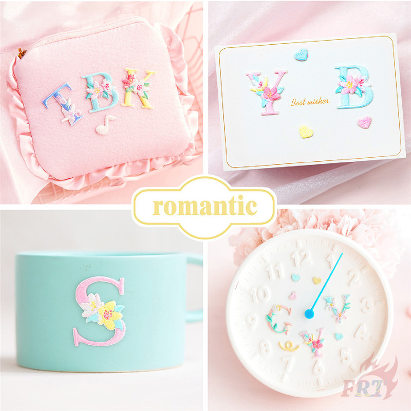 Miếng Vá Ủi Quần Áo Hình Hoa Và Chữ Cái Dễ Thương