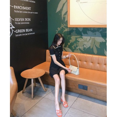 ĐẦM PHỐI VIỀN CỔ & TAY | LUCIA | BigBuy360 - bigbuy360.vn