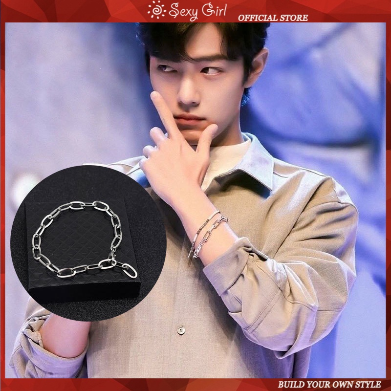 Vòng Tay Dây Xích Đơn Giản Thời Trang Hàn Quốc Xiao Zhan