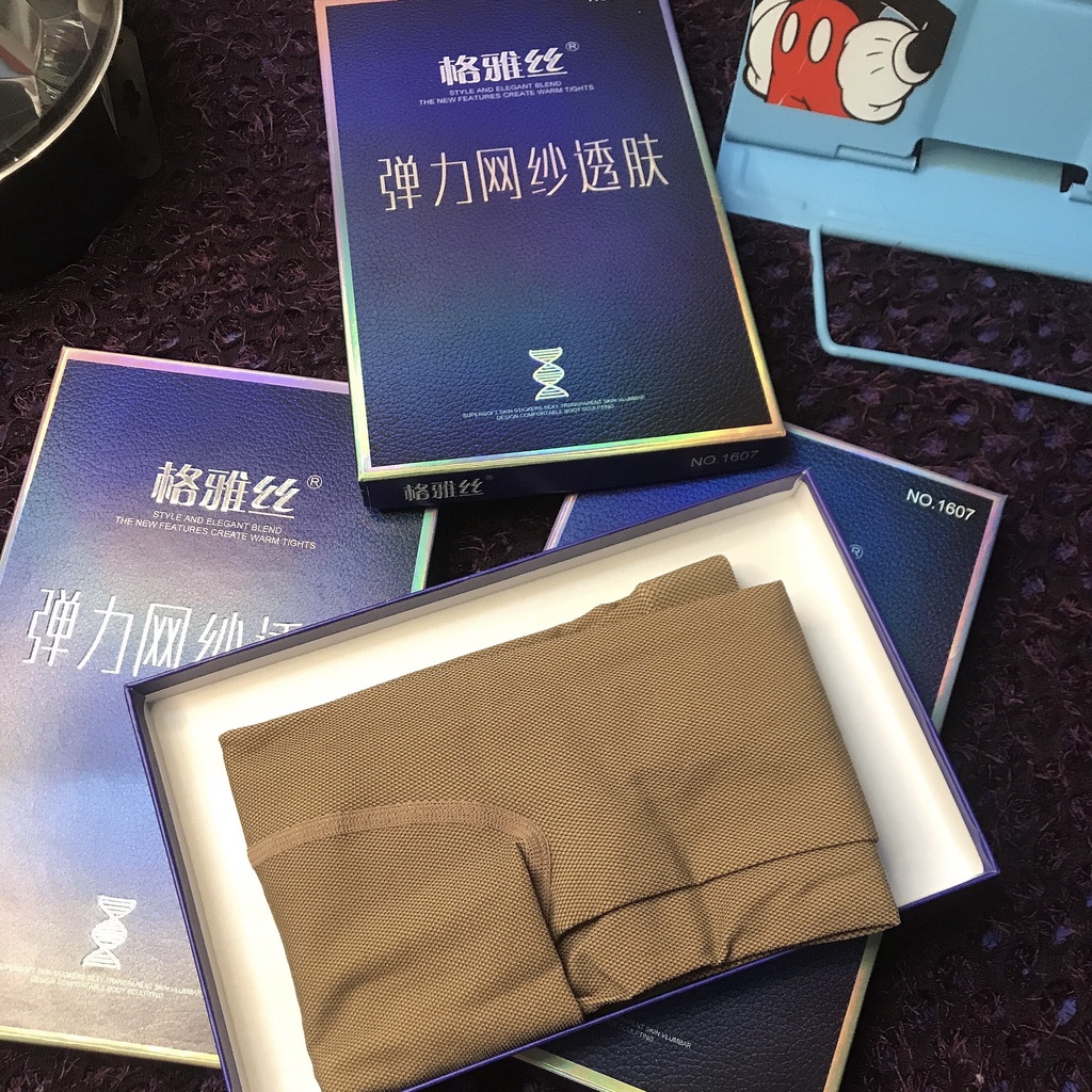 Quần Tất 3D Lưới Siêu Thật Chân A 1607