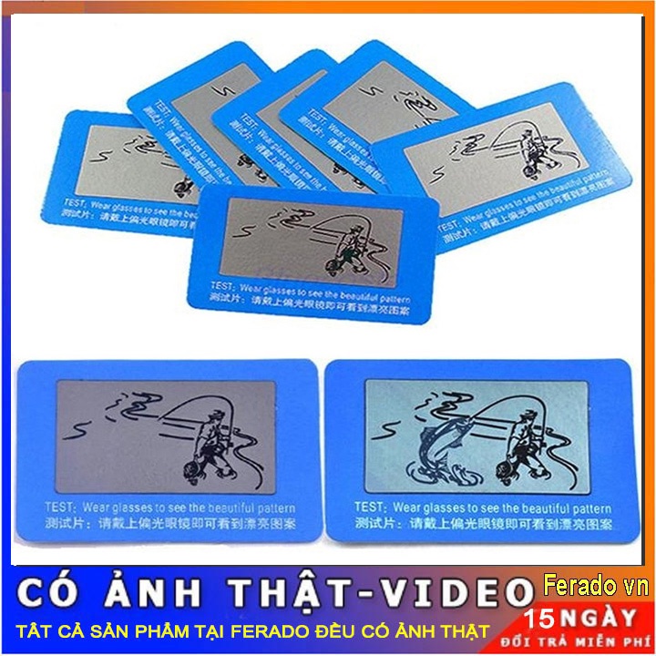 Miếng test kính phân cực - test polarized giá sỉ​, giá bán buôn