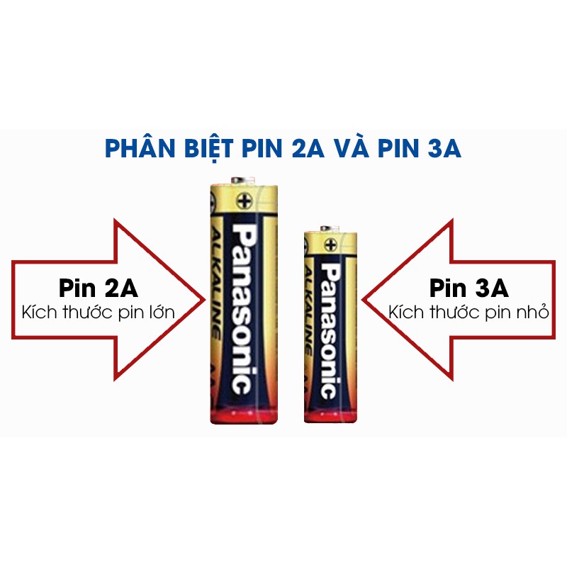 Pin AA/AAA Panasonic Alkaline cao cấp, Xả pin chậm, Không chảy nước