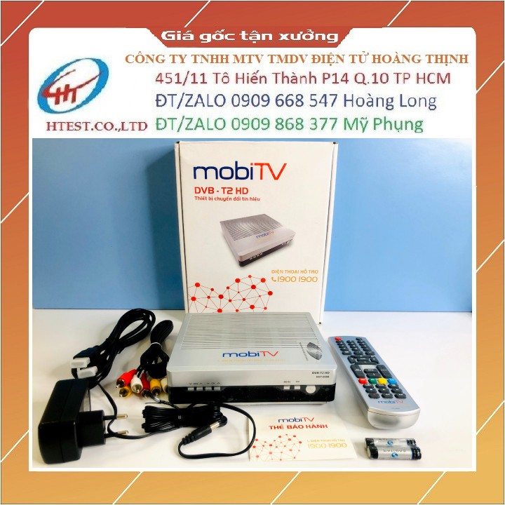 [Mã 229ELSALE hoàn 7% đơn 300K] Đầu thu MobiTV DVB-T2 sử dụng anten mặt đất 8 món