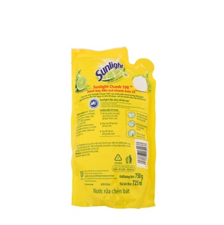 Nước rửa chén chanh tươi 725ml