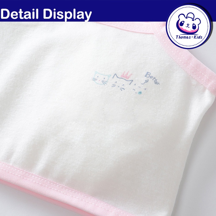 Áo lót vải cotton Mềm Mại Thoáng Khí In Họa Tiết Ngẫu Nhiên Cho Bé Gái 8-16 Tuổi