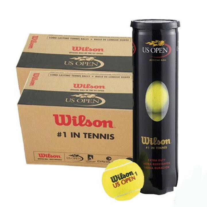 Combo 10 Lon Bóng Tennis Wilson US Open (4 Quả/Hộp) Chuyên Dùng Cho Môn Thể Thao Tennis, Đảm Bảo Hàng Chính Hãng