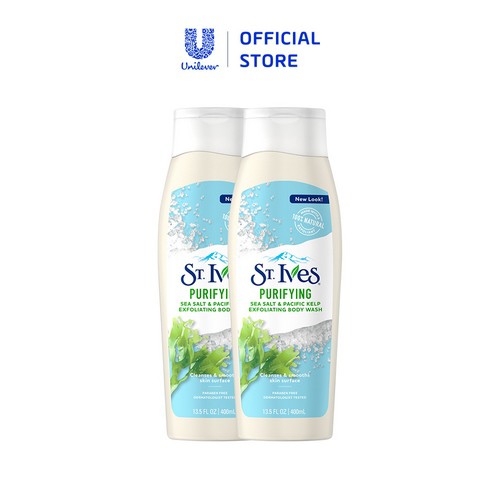 Bộ 2 Sữa tắm St.Ives Muối Biển (400ml x 2)