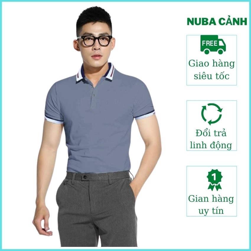 Áo thun nam nữ cổ bẻ cao cấp, ao phông chất vải polo, thấm hút mồ hôi 33 TAKA