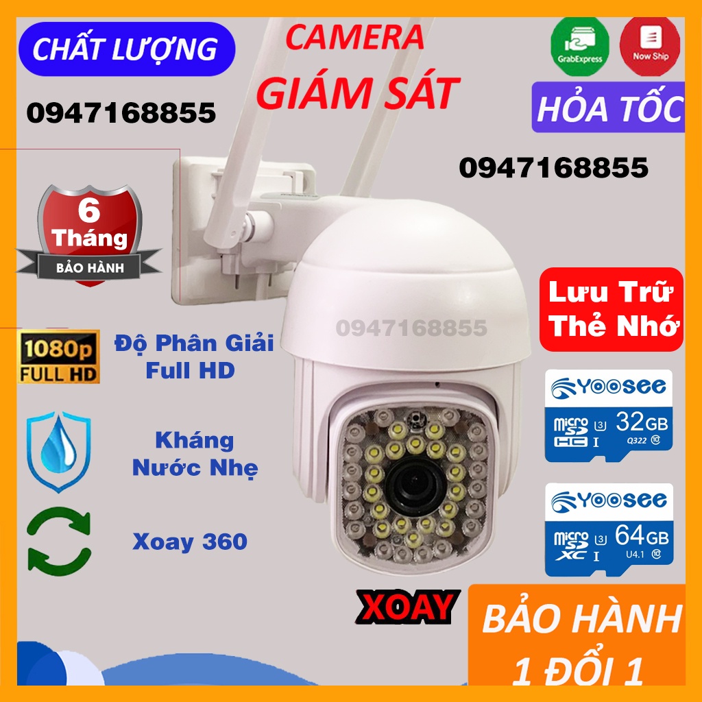 Camera Yoosee PTZ 36Led ban đêm có màu, hồng ngoại - Camera yoosee trong nhà YS 2031 xoay 360 | BH 6 Tháng