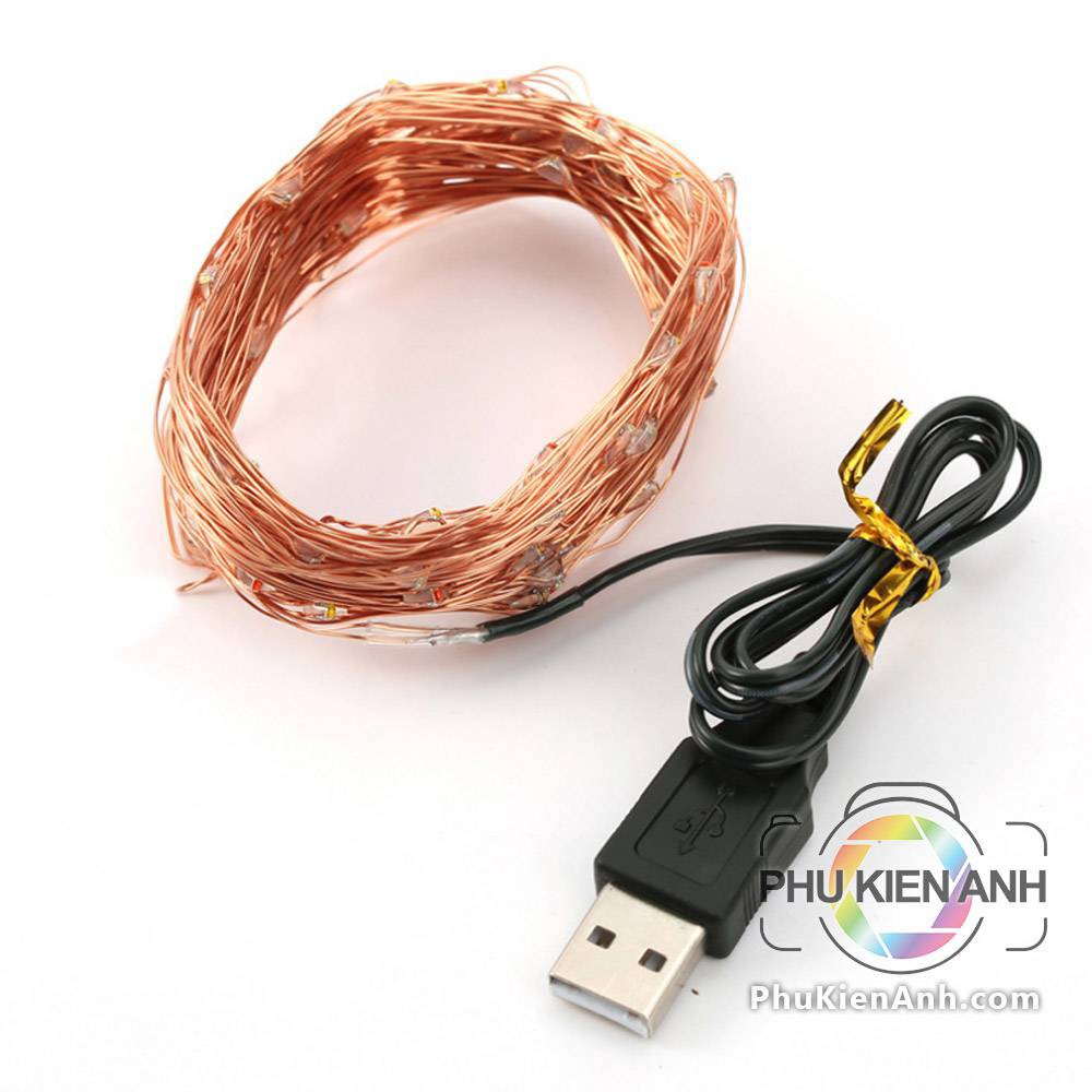 Bóng đèn fairylight led 10m 100 bóng usb đủ màu