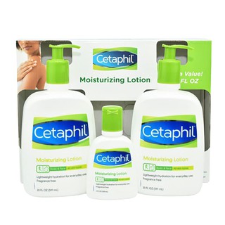 Bộ 3 Dưỡng Thể Cetaphil Moisturizing Lotion Nhập Khẩu Mỹ
