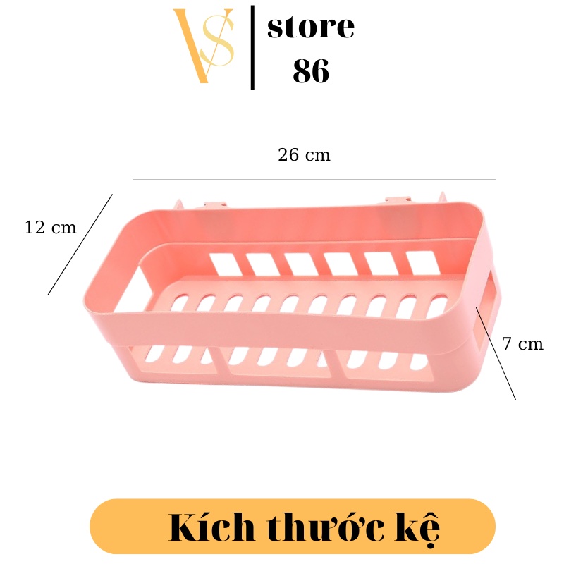 Kệ Đựng Đồ Phòng Tắm, Nhà Bếp Đa Năng Chất Liệu Nhựa Dẻo Cực Hot
