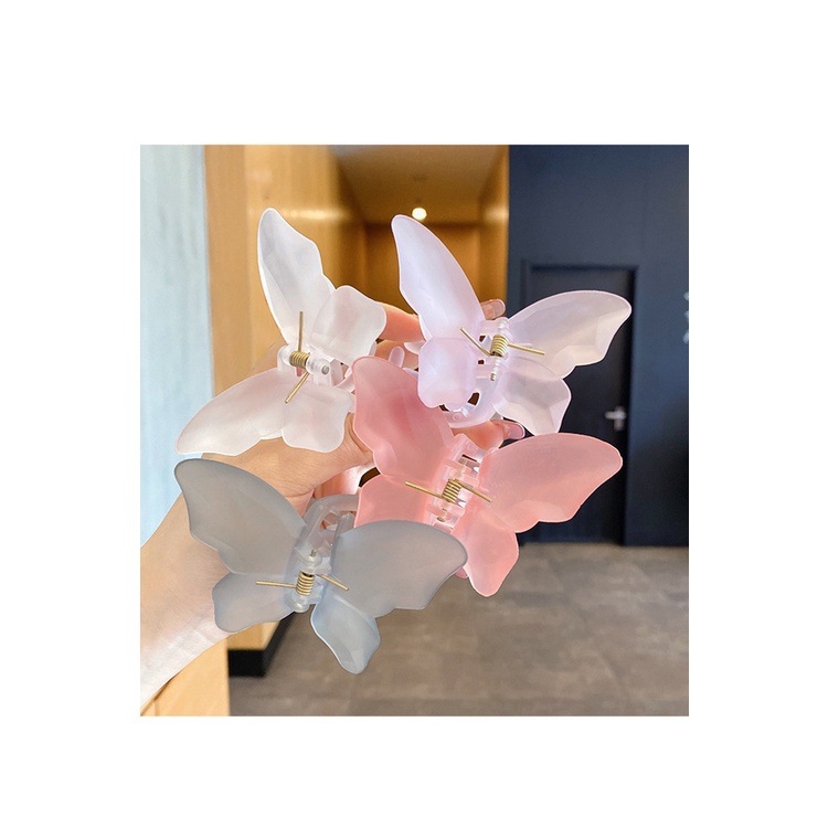 Mới Kẹp Tóc Hình Bướm Trong Suốt Thời Trang Cho Nữ