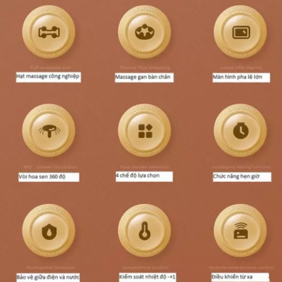 Bồn Ngâm Chân Massage Tự Động 6D, Máy Ngâm Chân Mát Xa Tự Động Thư Giãn 3 Chiều Tác Động Sâu Hapo