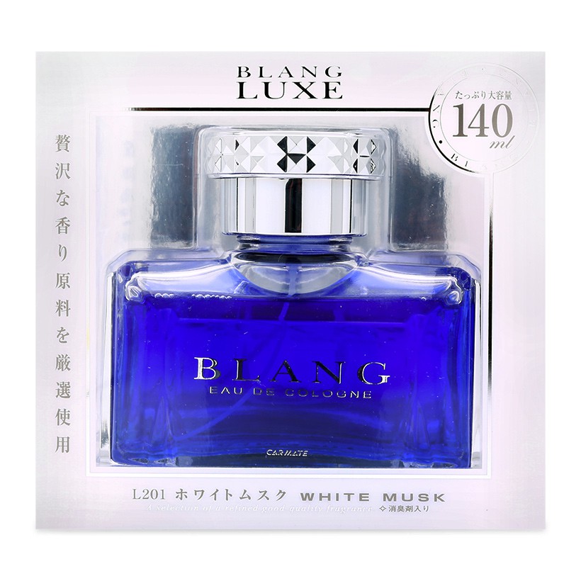 [Mã BMBAU50 giảm 10% đơn 99k] Nước Hoa Ô Tô CARMATE Blang Luxe L201 White Musk 140ml Nhập Khẩu Chính Hãng